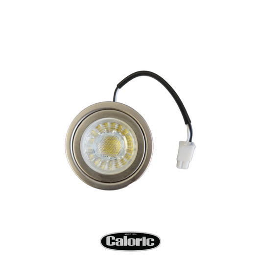 LED Light (Soft White) for Caloric CVU306C-SS, CVP1030SS, CVI28, CVI34 range hoods. Part # 03-00042.
