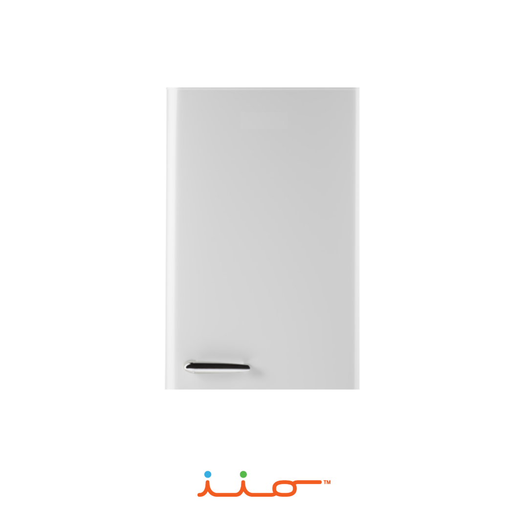 Upper Door in Frost White for iio MRB192-07 Retro Refrigerator. Part # 04-00045.