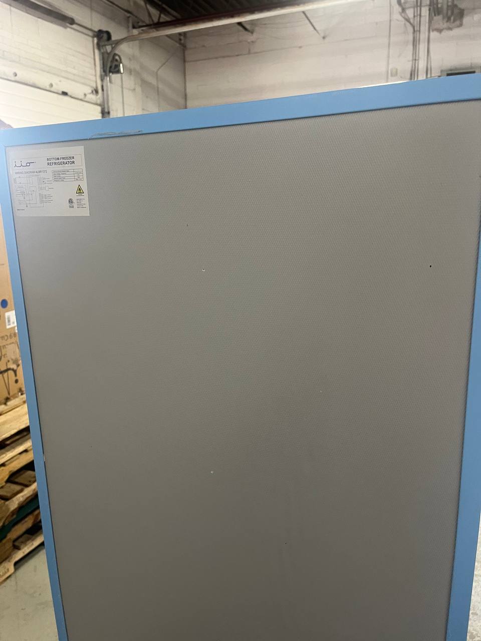 OPEN BOX iio Retro Mod RM1 (ALBR1372-11) Refrigerator - Light Blue Left Hinge - Discounted - Clearance Appliance