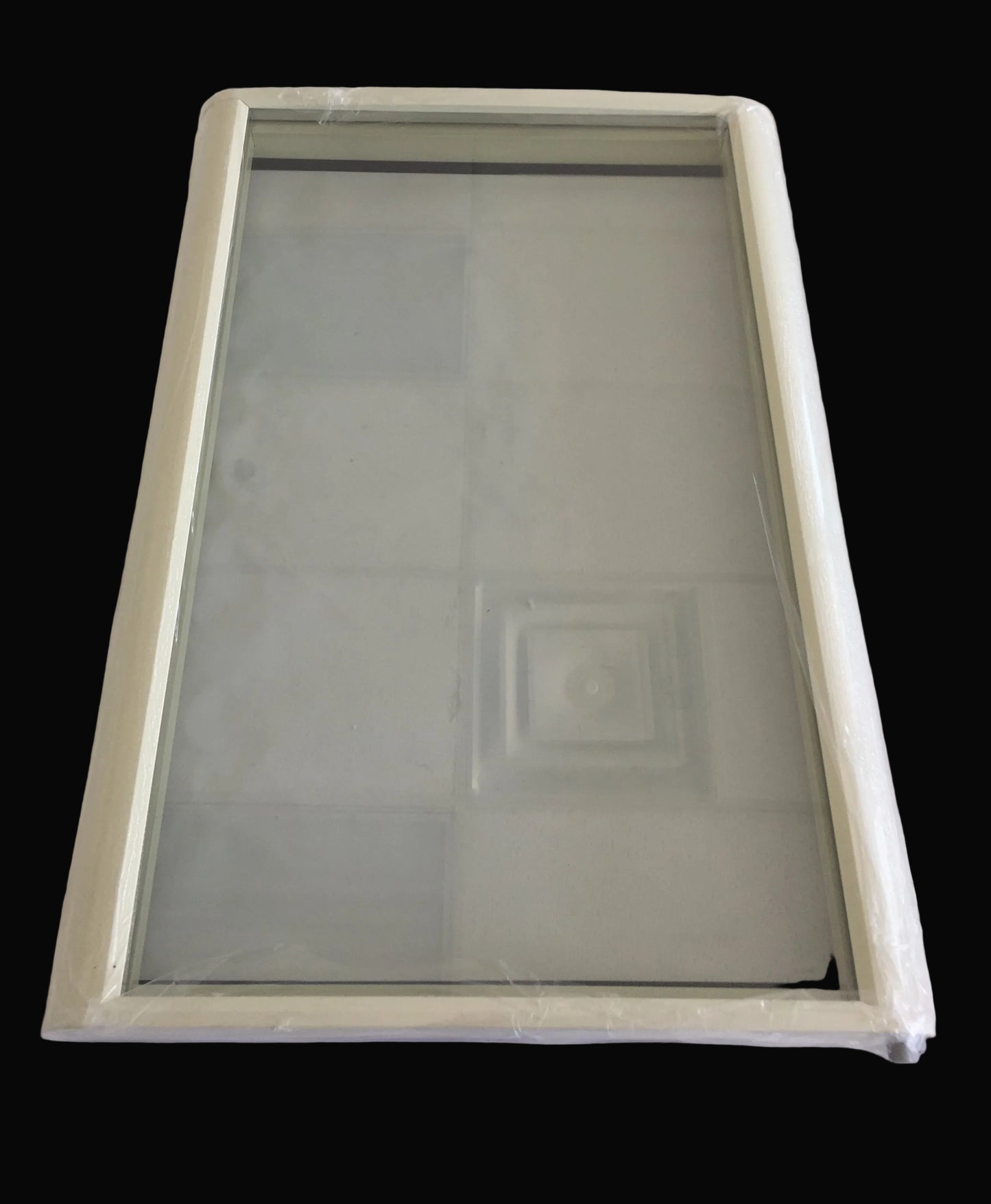 IFF2-WS30 Door W/Glass Butter Cream (04-00125)