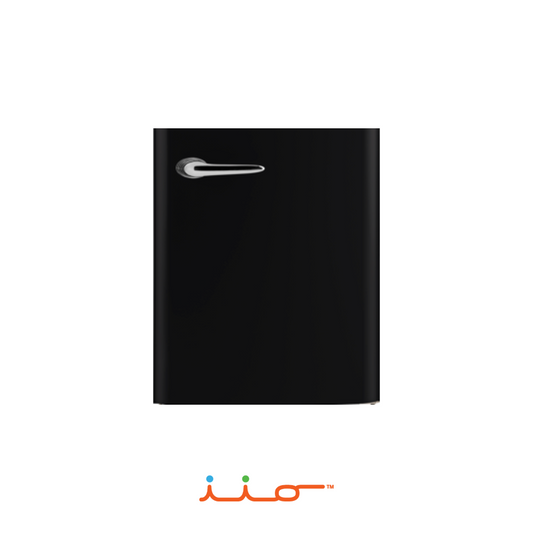 Lower RH Door in Black for iio CRBR-2412 Retro Refrigerator. Part # 05-562161.