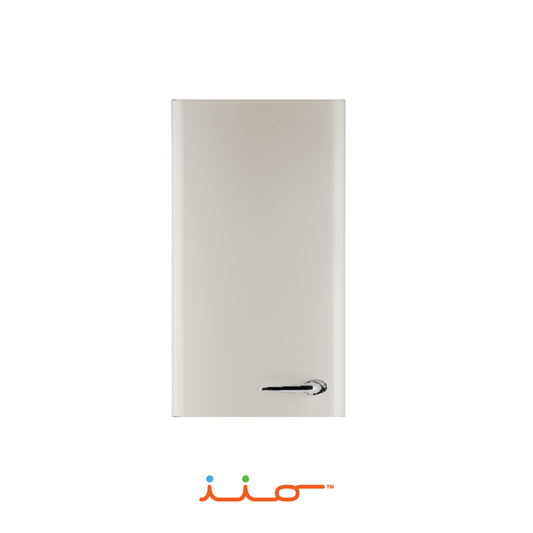 Upper LH Door in Cream for iio CRBR-2412 Retro Refrigerator. Part # 05-833781.