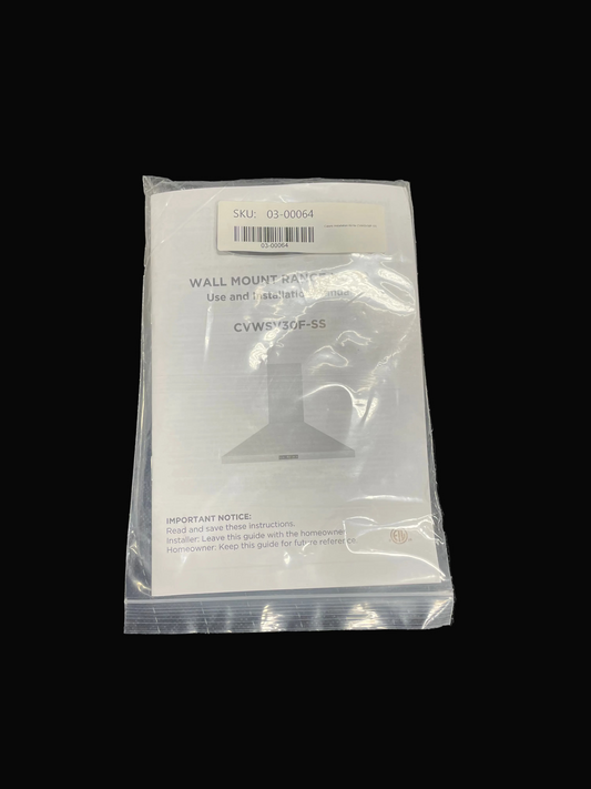 Caloric Installation Kit  (03-00064) CVWSV30F-SS